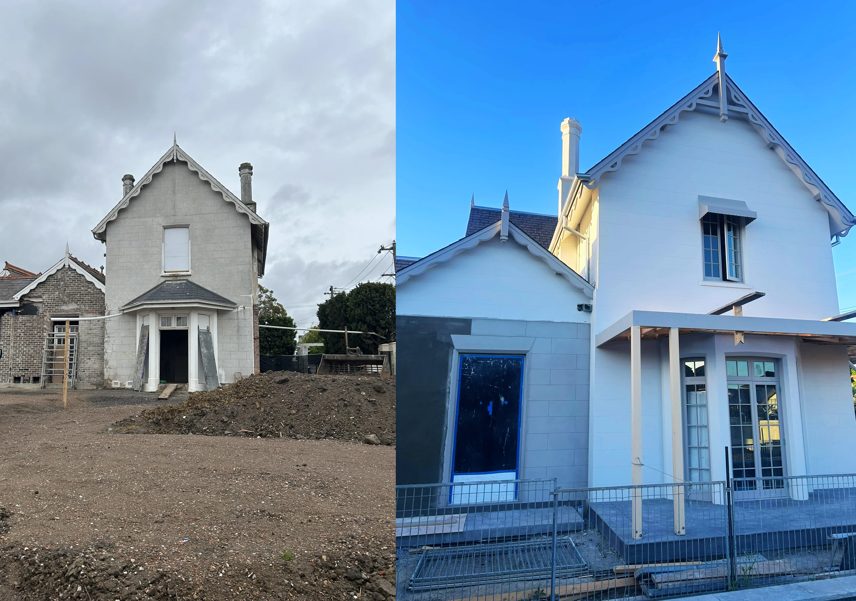 Before and after heritage home restoration in Melbourne